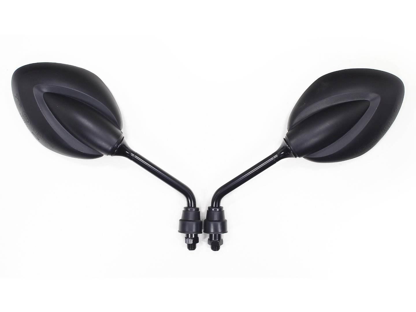 Lusterka Motocyklowe Skuter Atv Motorower Czarne M10 Oxf-1446 E11 Kpl.ox - zdjęcie 3