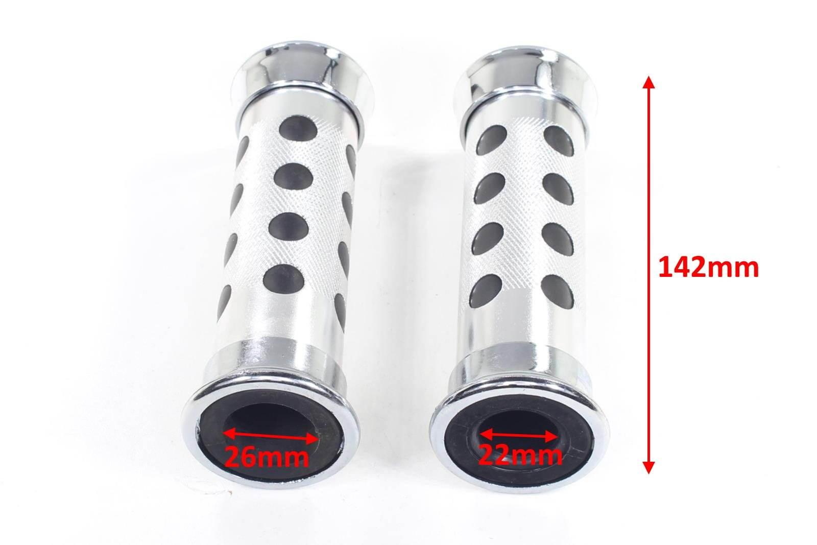 Manetki Kierownicy Uniwersalne Srebrne 22/26Mm Oxf-097 Ox - zdjęcie 3