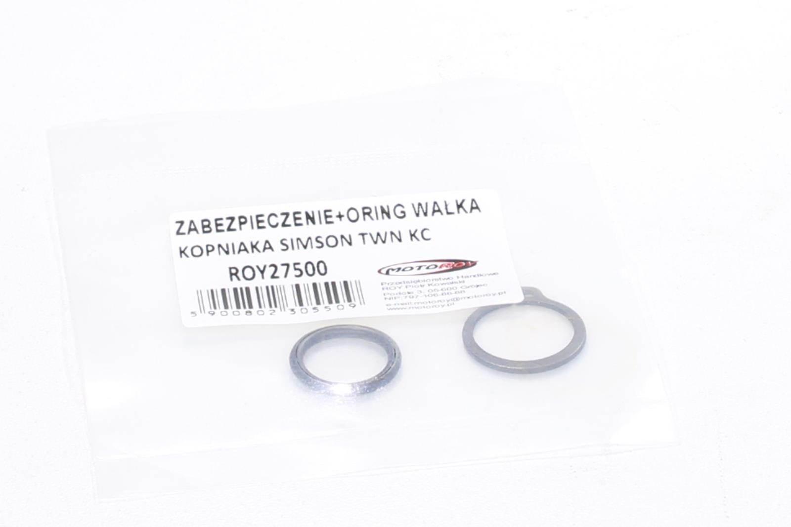 Zabezpieczenie I Oring Wałka Kopniaka Simson S51 Taiwan Kc - zdjęcie 3