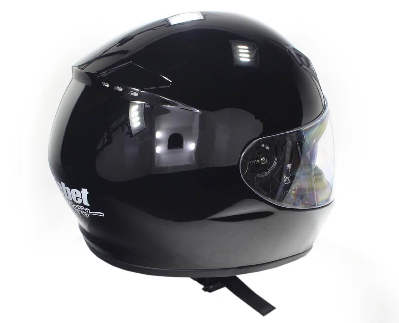 Kask Safebet Hf-125A Black S (Brak Ece) Fmvss 218 - zdjęcie 2