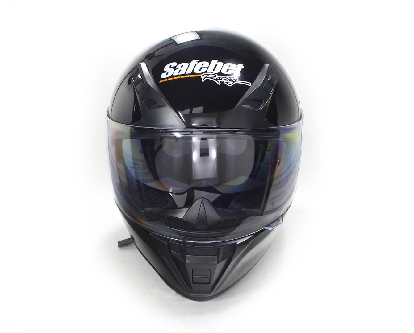 Kask Safebet Hf-125A Black M (Brak Ece) Fmvss 218 - zdjęcie 3