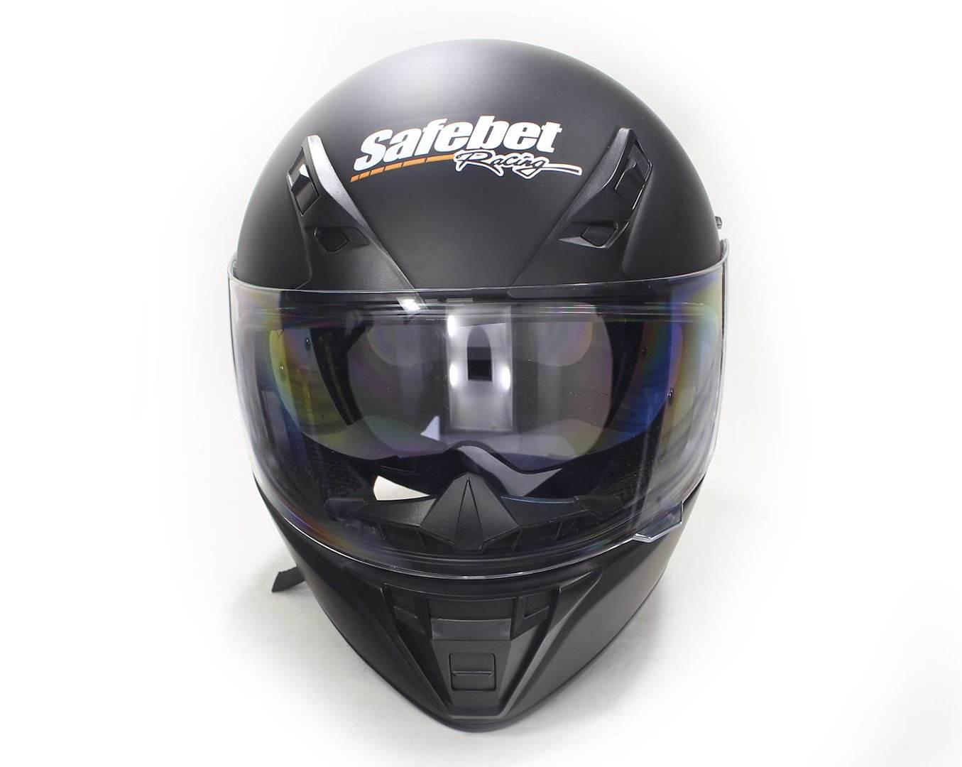Kask Safebet Hf-125A Flat Black S (Brak Ece) Fmvss 218 - zdjęcie 3