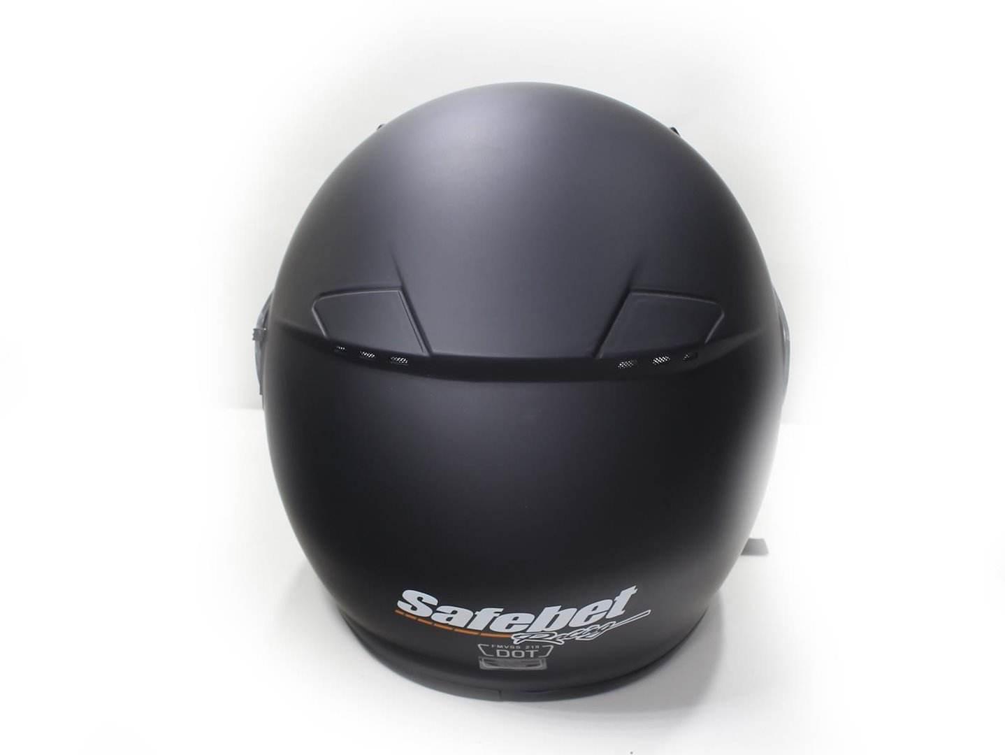 Kask Safebet Hf-125A Flat Black S (Brak Ece) Fmvss 218 - zdjęcie 4