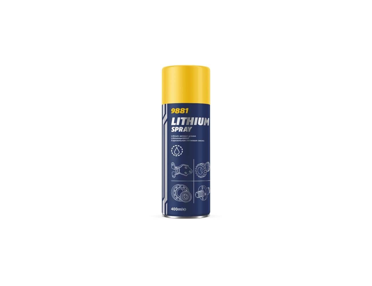 Smar Litowy W Sprayu Mannol 400Ml 9881