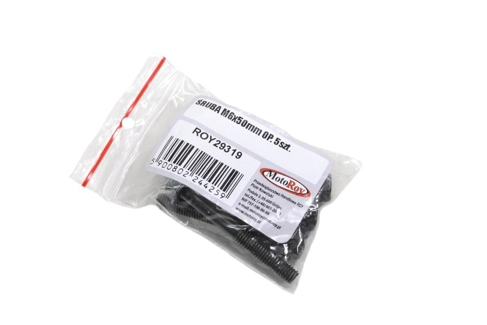 Śruba M6X50Mm Kartera Silnika Kayo Zs155 Op. 5Szt. - zdjęcie 2