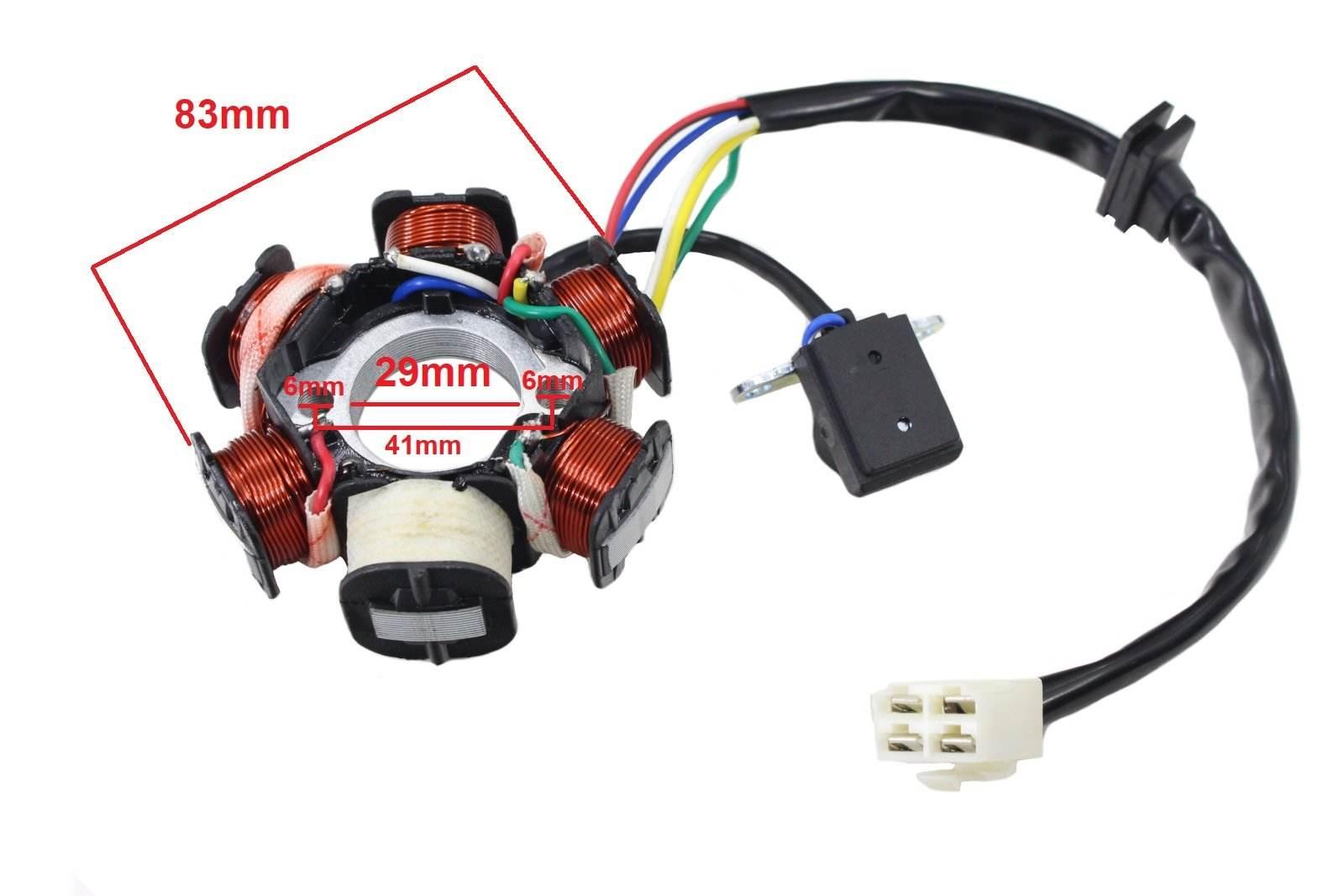 Aparat Zapłonowy Stator Atv 110/125 6 Cewek - zdjęcie 2