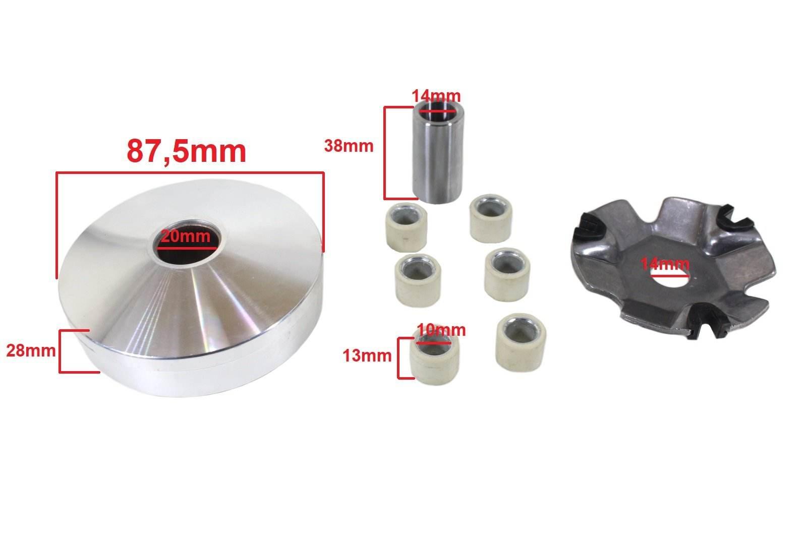 Wariator Gy6-50 Baotian Romet Zipp Skuter 4T 6Gr Kpl. - zdjęcie 2