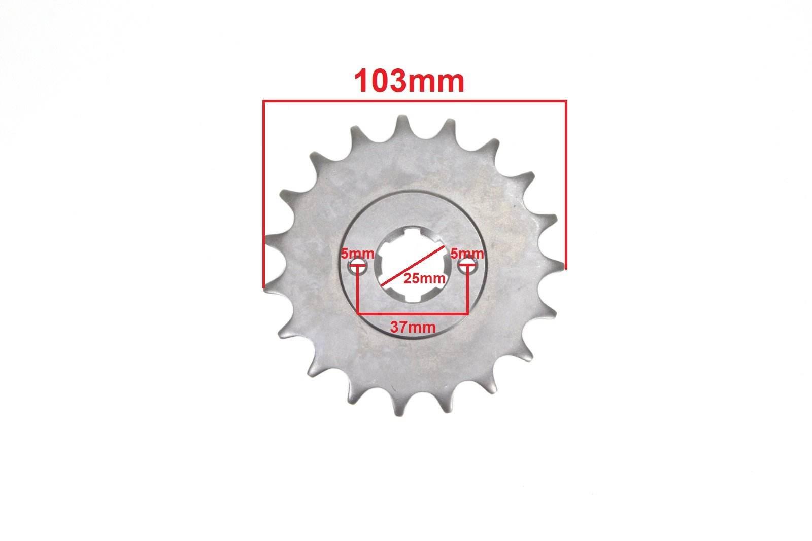 Zębatka Przód 530-19Z Atv 150 Diablo 157Qmj Fuxin - zdjęcie 2