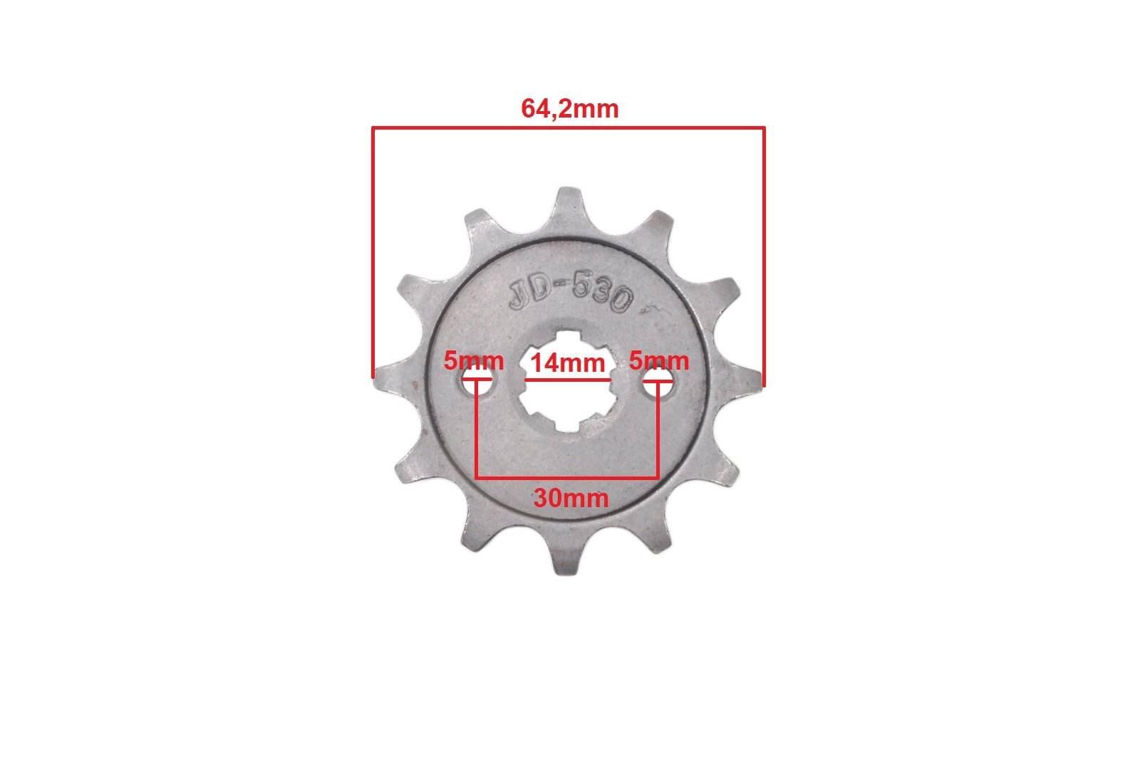 Zębatka Przód 530-12Z 14X17Mm Atv 150 Hb - zdjęcie 2