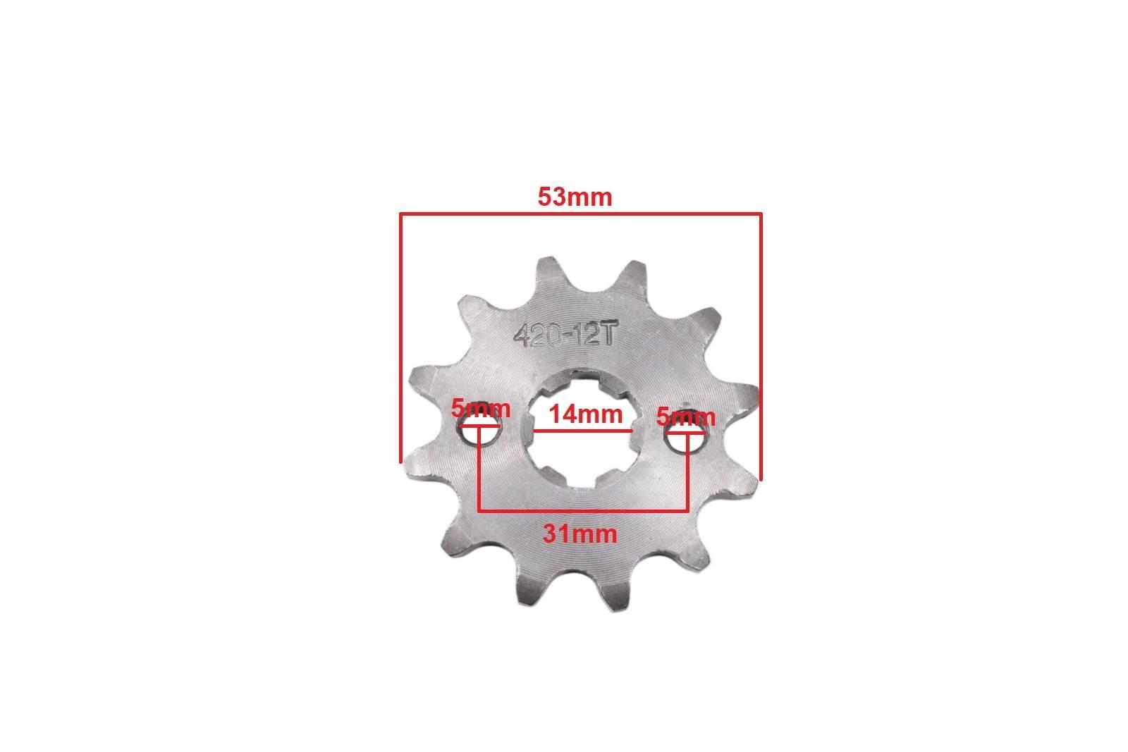 Zębatka Przód 420-12Z 14X17Mm Atv 110/125 Hb - zdjęcie 2