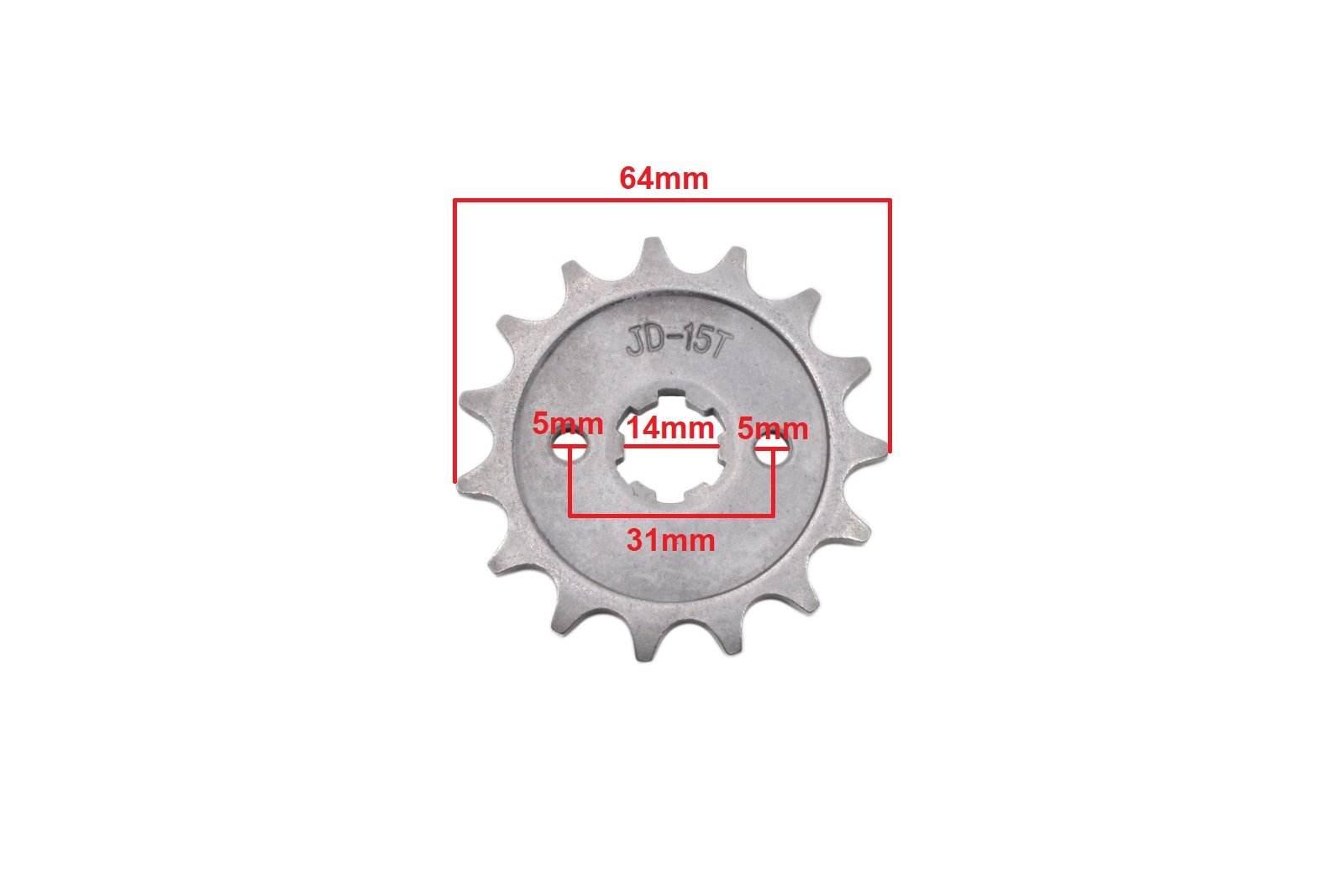 Zębatka Przód 428-15Z 14X17Mm Atv 110/125 Hb - zdjęcie 2