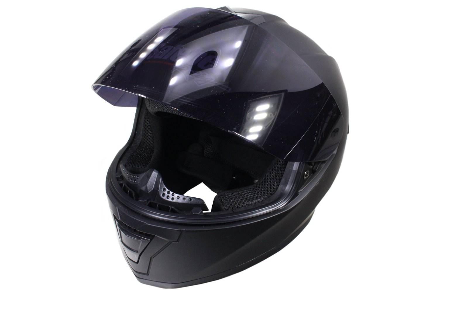 Kask Safebet Hf-126S Flat Black S Ciemna Szyba (Brak Ece) - zdjęcie 2