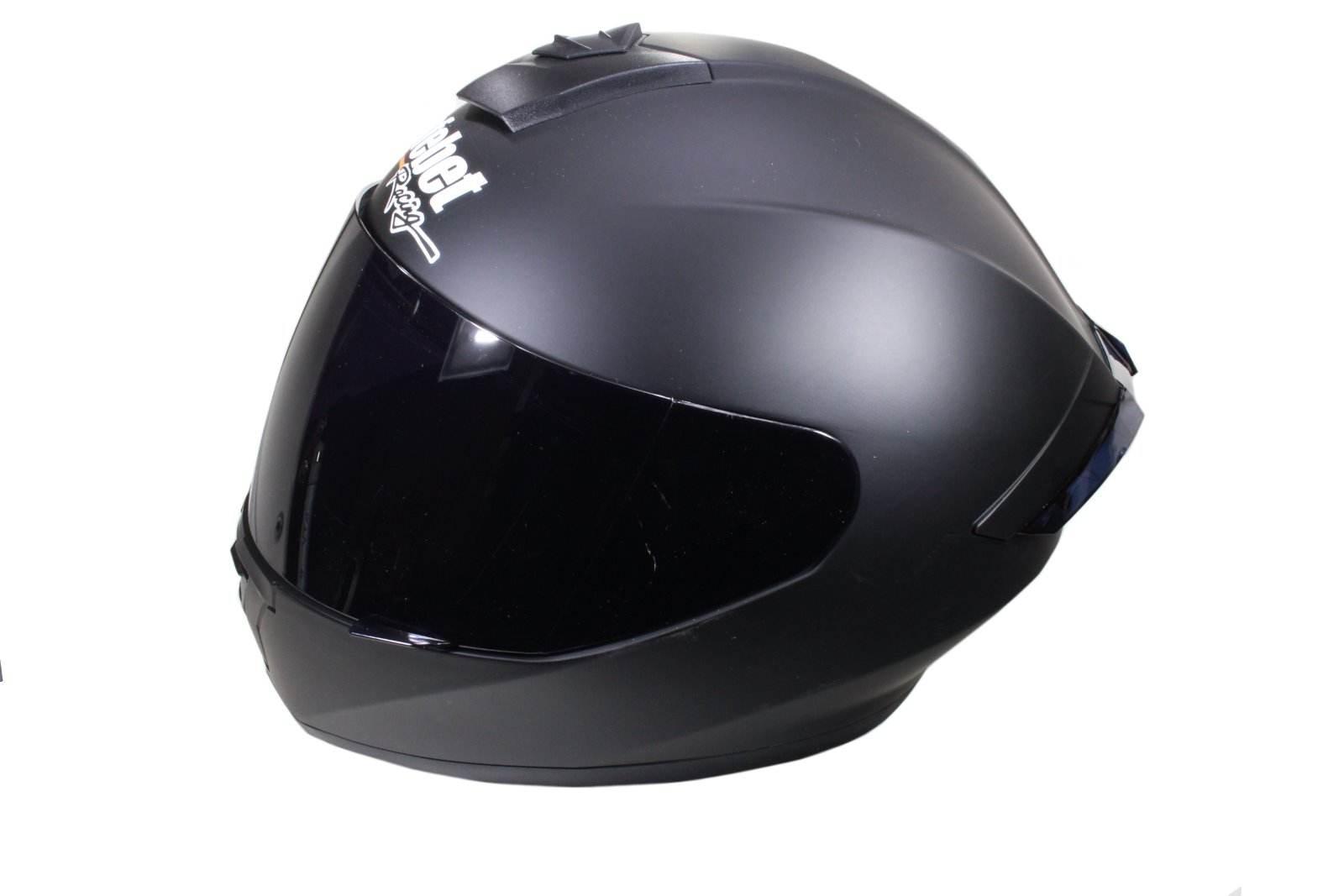 Kask Safebet Hf-126S Flat Black S Ciemna Szyba (Brak Ece) - zdjęcie 3