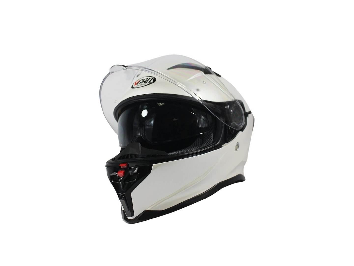 Kask Vcan V153 Pearl White L - zdjęcie 2