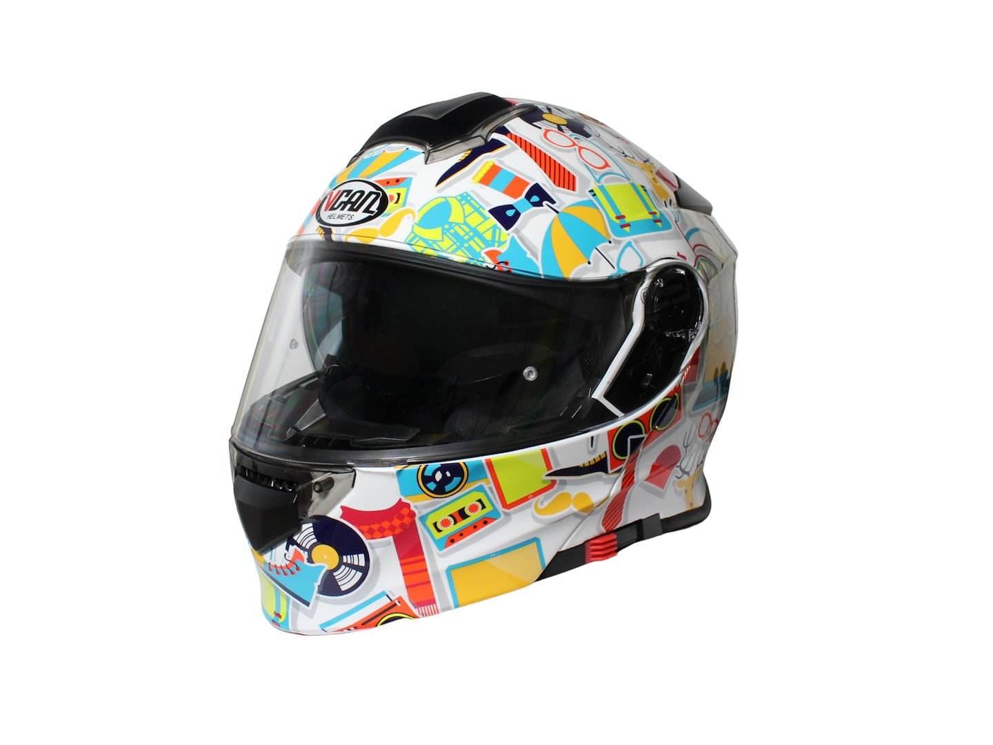 Kask Vcan H271 White Modern S - zdjęcie 2