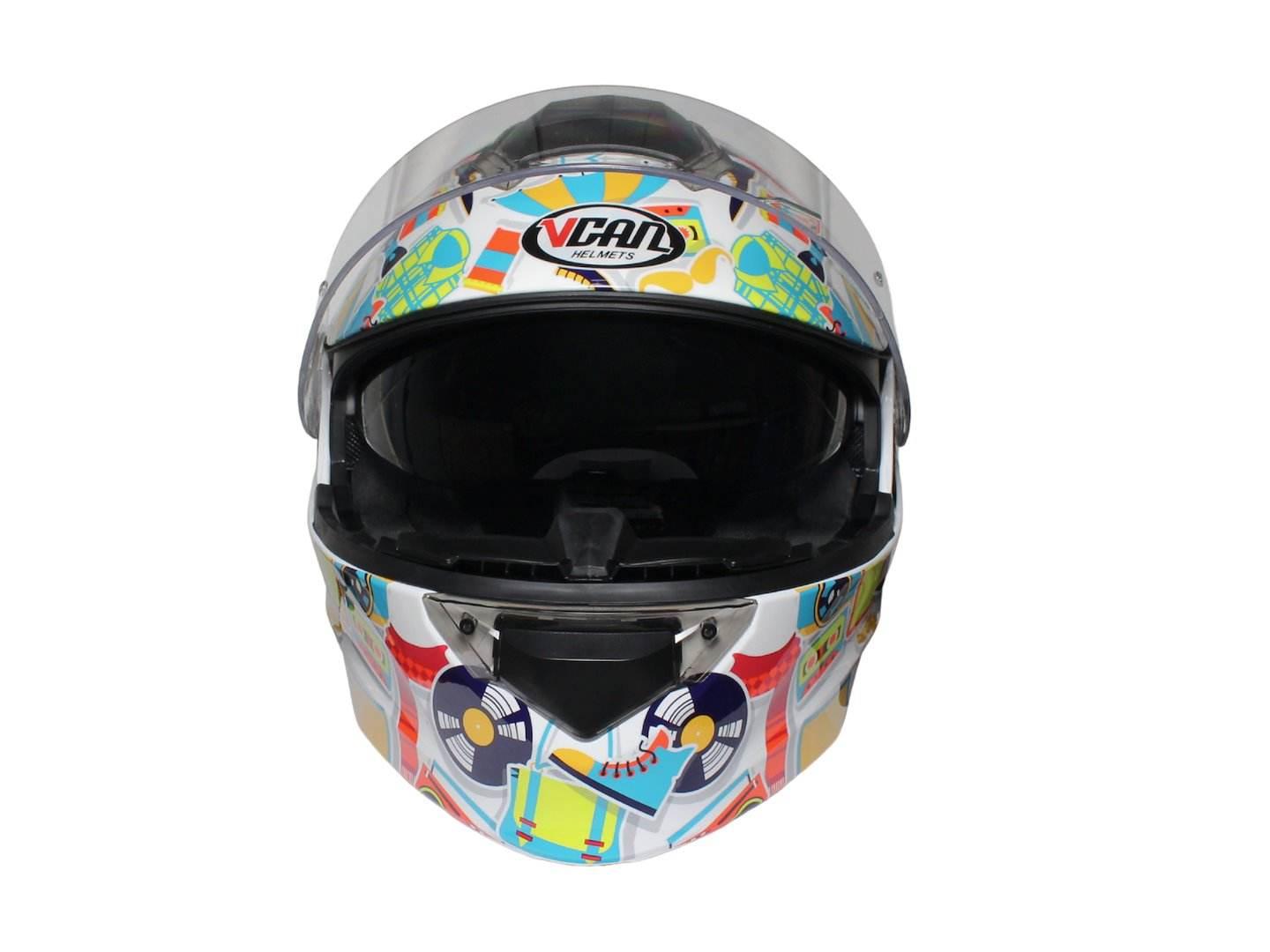 Kask Vcan H271 White Modern S - zdjęcie 3