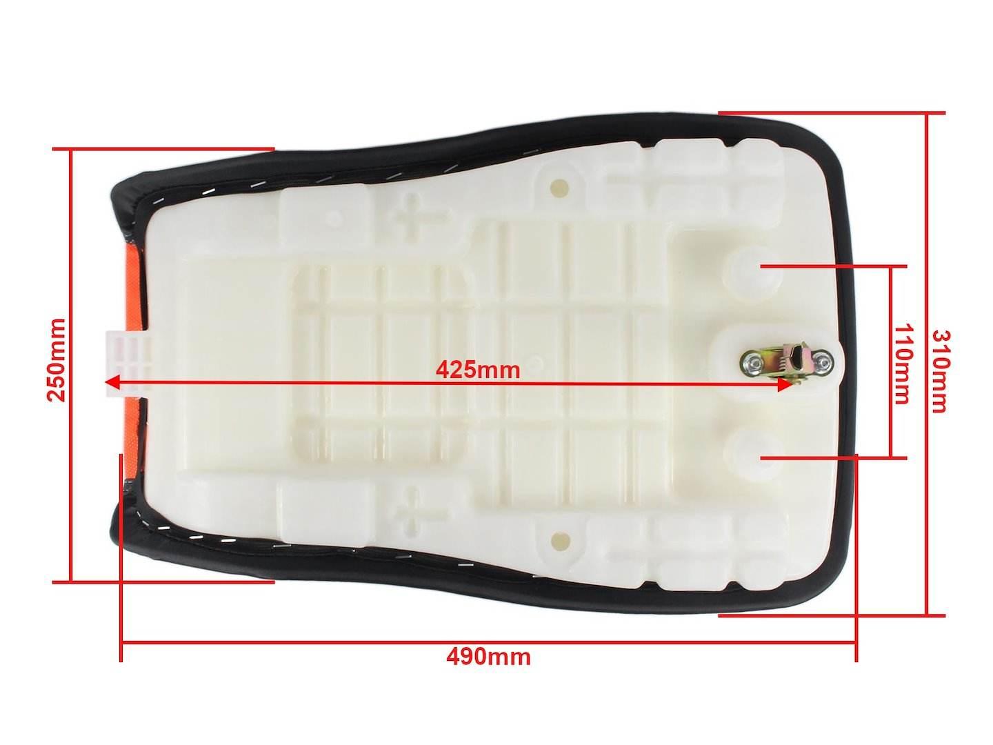 Siedzenie Atv 125F Hunter Pomarańczowe New Hb - zdjęcie 4