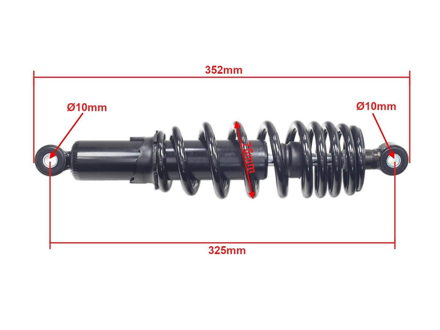 Amortyzator Tył Atv 125 Czarny 325Mm New Hb - zdjęcie 3
