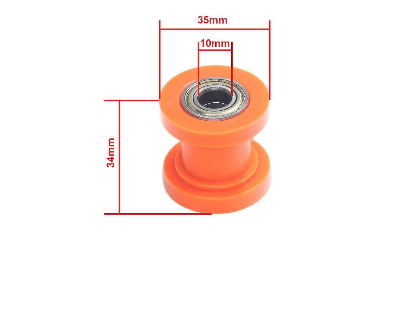 Rolka Napinacza Łańcucha Napędowego 10Mm Pomarańczowa Hb - zdjęcie 3