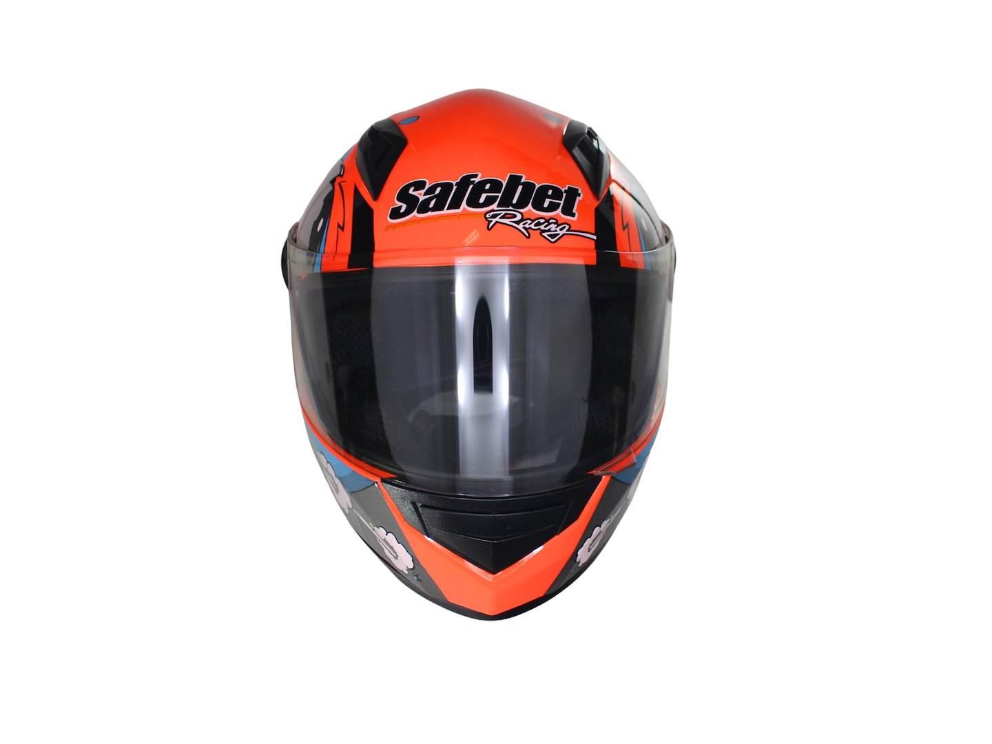 Kask Safebet Hf-111K Neon Orange Q280 S (Brak Ece) - zdjęcie 2
