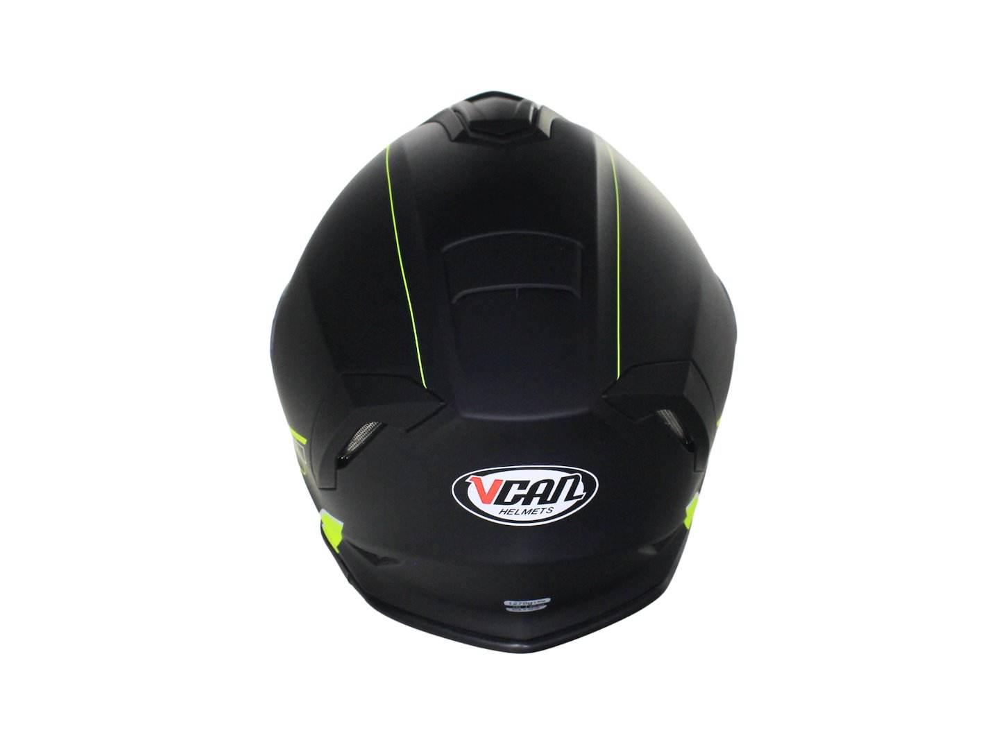 Kask Vcan H151 Matt Black Neon Yellow Kid Ym 49-50 Junior Dziecięcy - zdjęcie 5