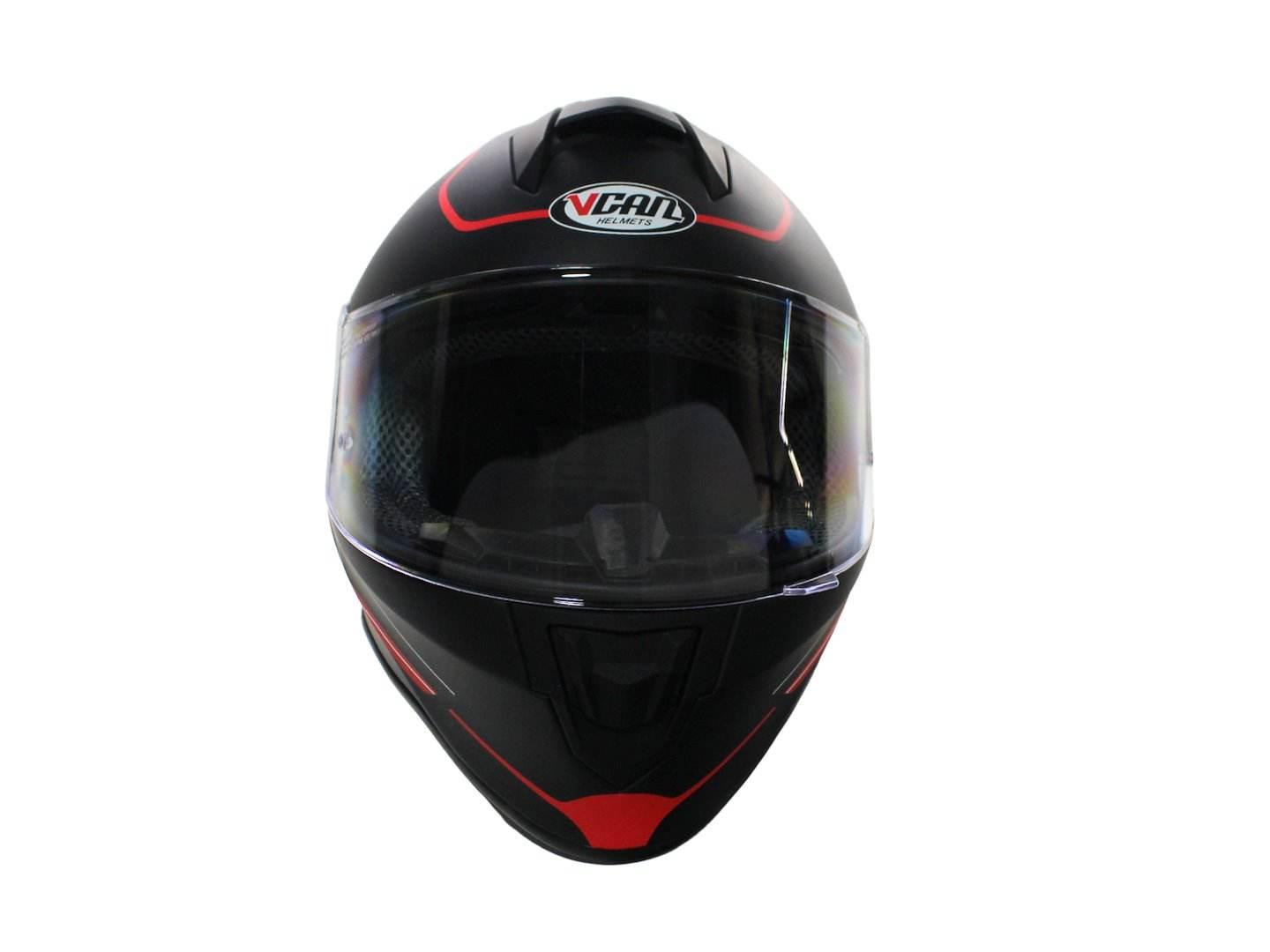 Kask Vcan H151 Matt Black Red Kid Yl 51-52 Junior Dziecięcy - zdjęcie 2