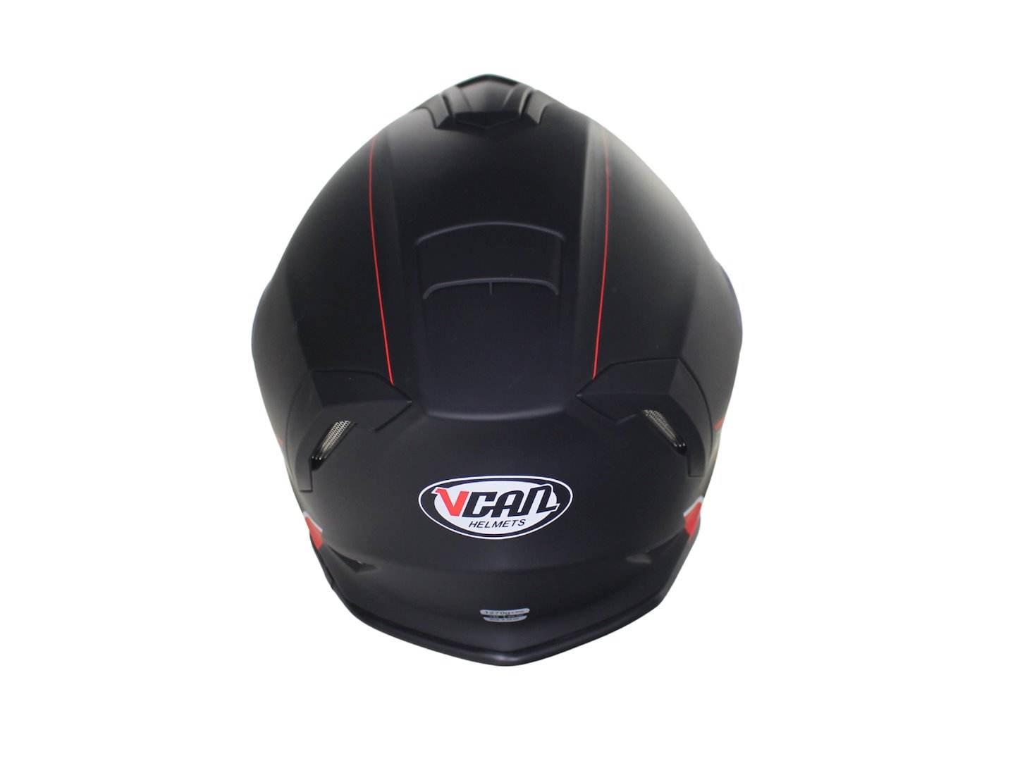 Kask Vcan H151 Matt Black Red Kid Yl 51-52 Junior Dziecięcy - zdjęcie 5