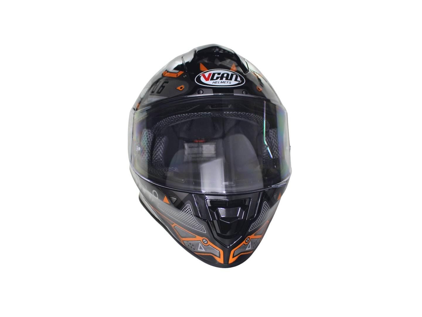 Kask Vcan H151 Black War Machine Gloss Kid Ys 48 Junior Dziecięcy - zdjęcie 2