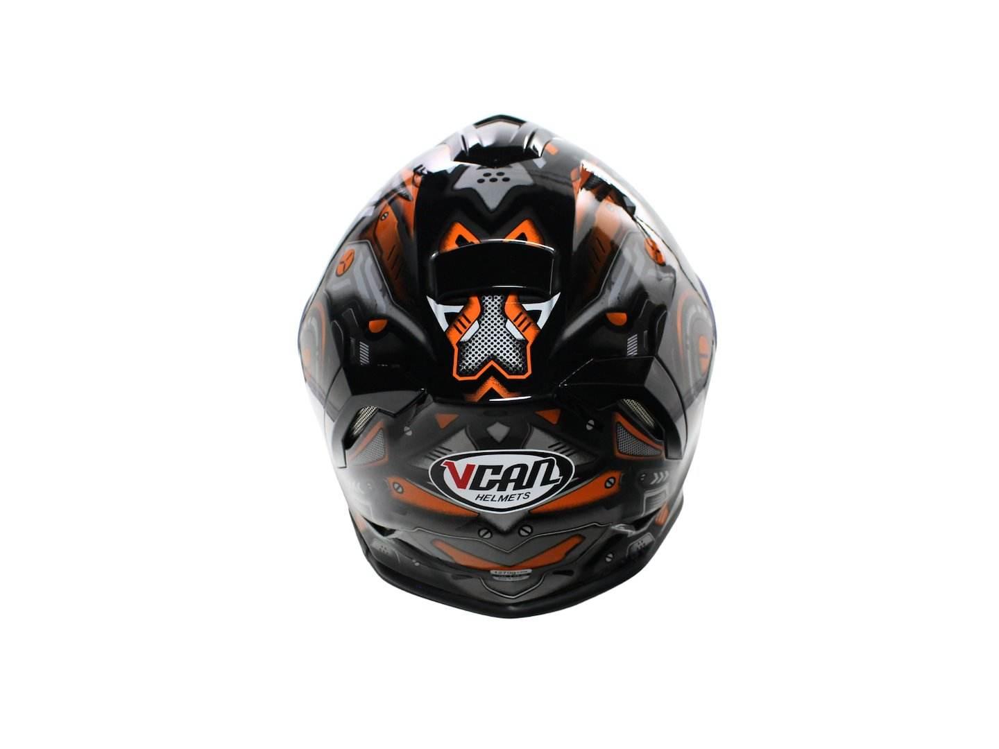 Kask Vcan H151 Black War Machine Gloss Kid Ym 49-50 Junior Dziecięcy - zdjęcie 5