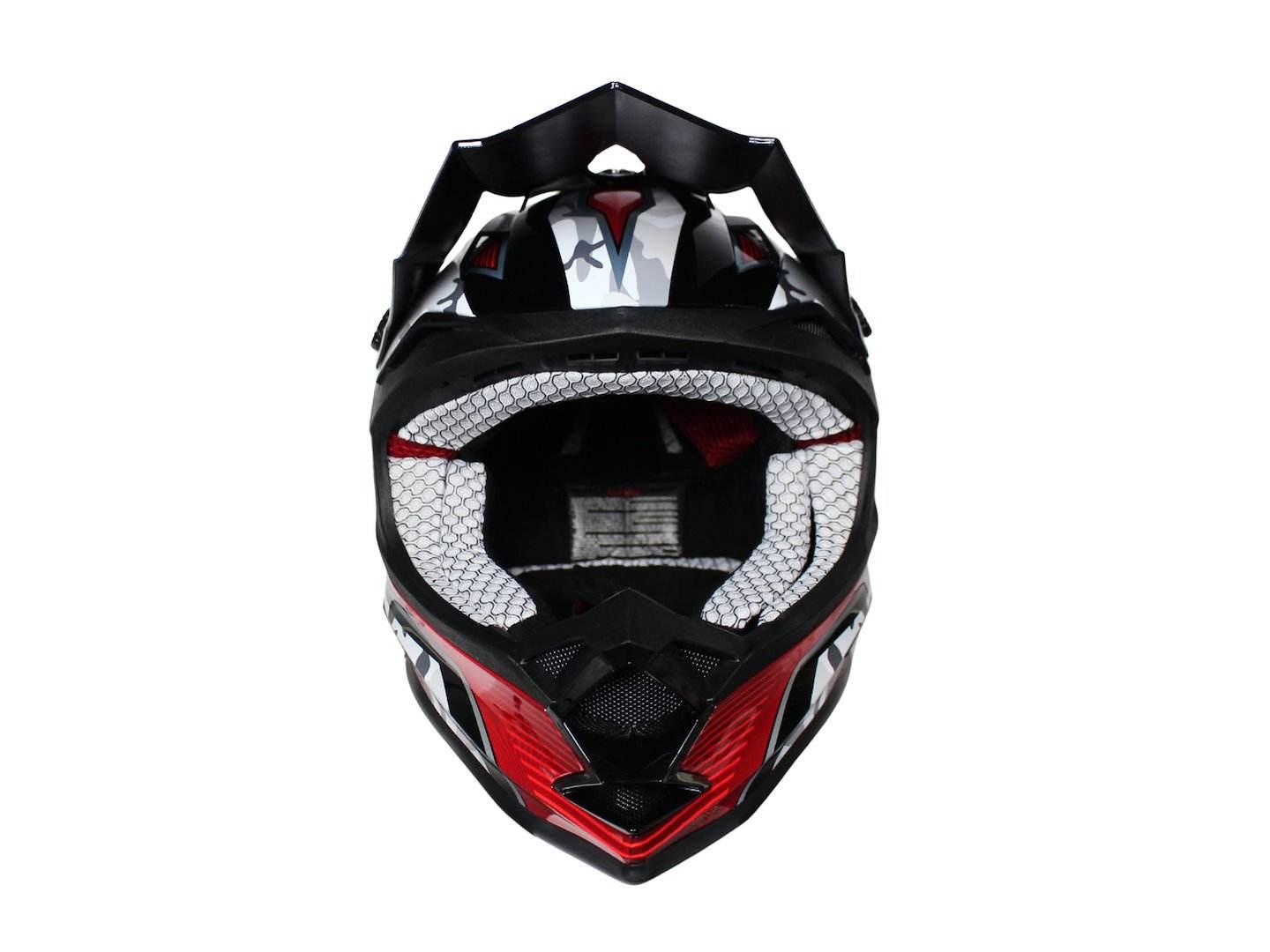 Kask Vcan V321 Black Camo Force Kid Ym 51-52 Junior Dziecięcy - zdjęcie 2