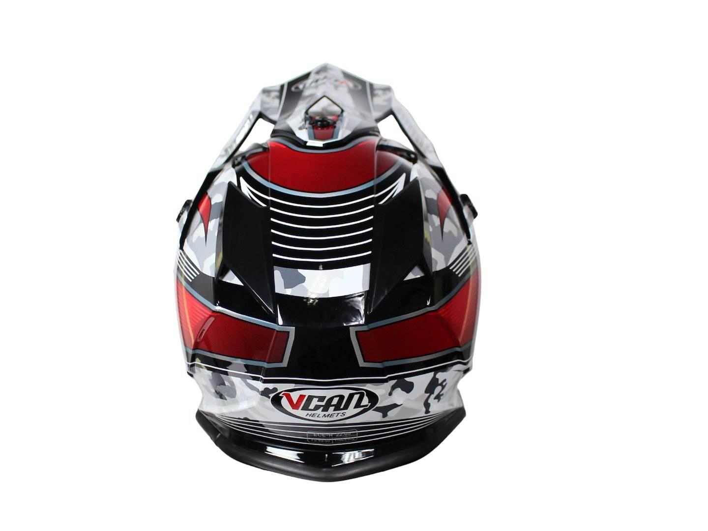 Kask Vcan V321 Black Camo Force Kid Ym 51-52 Junior Dziecięcy - zdjęcie 4