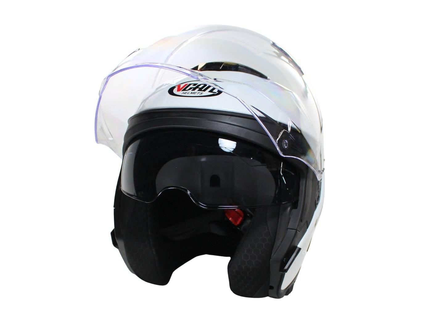 Kask Vcan H599 Gloss White Xl - zdjęcie 4