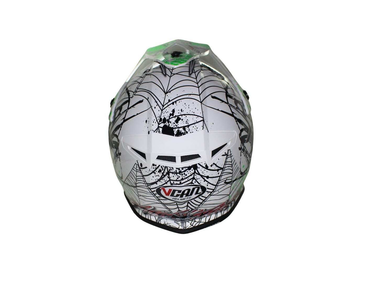 Kask Vcan H325 White Black Widow Green L - zdjęcie 4
