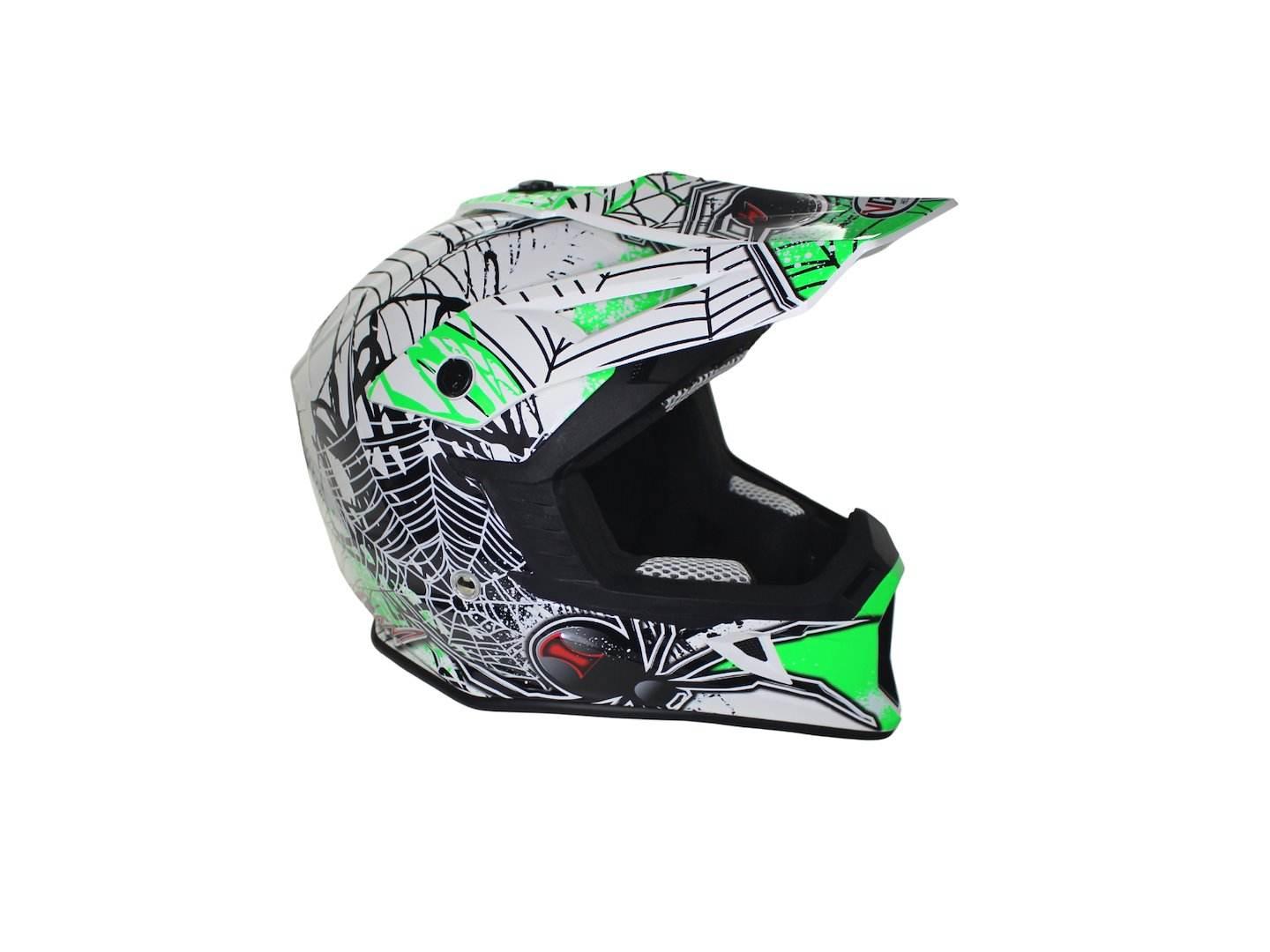 Kask Vcan H325 White Black Widow Green Xl - zdjęcie 3