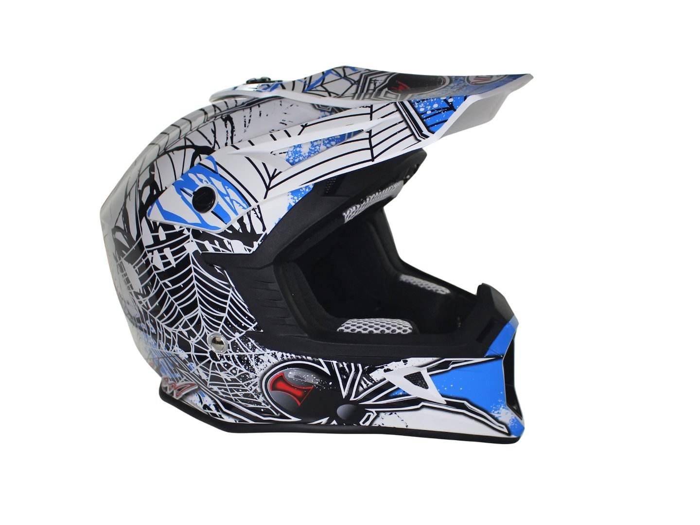 Kask Vcan H325 White Black Widow Blue M - zdjęcie 3