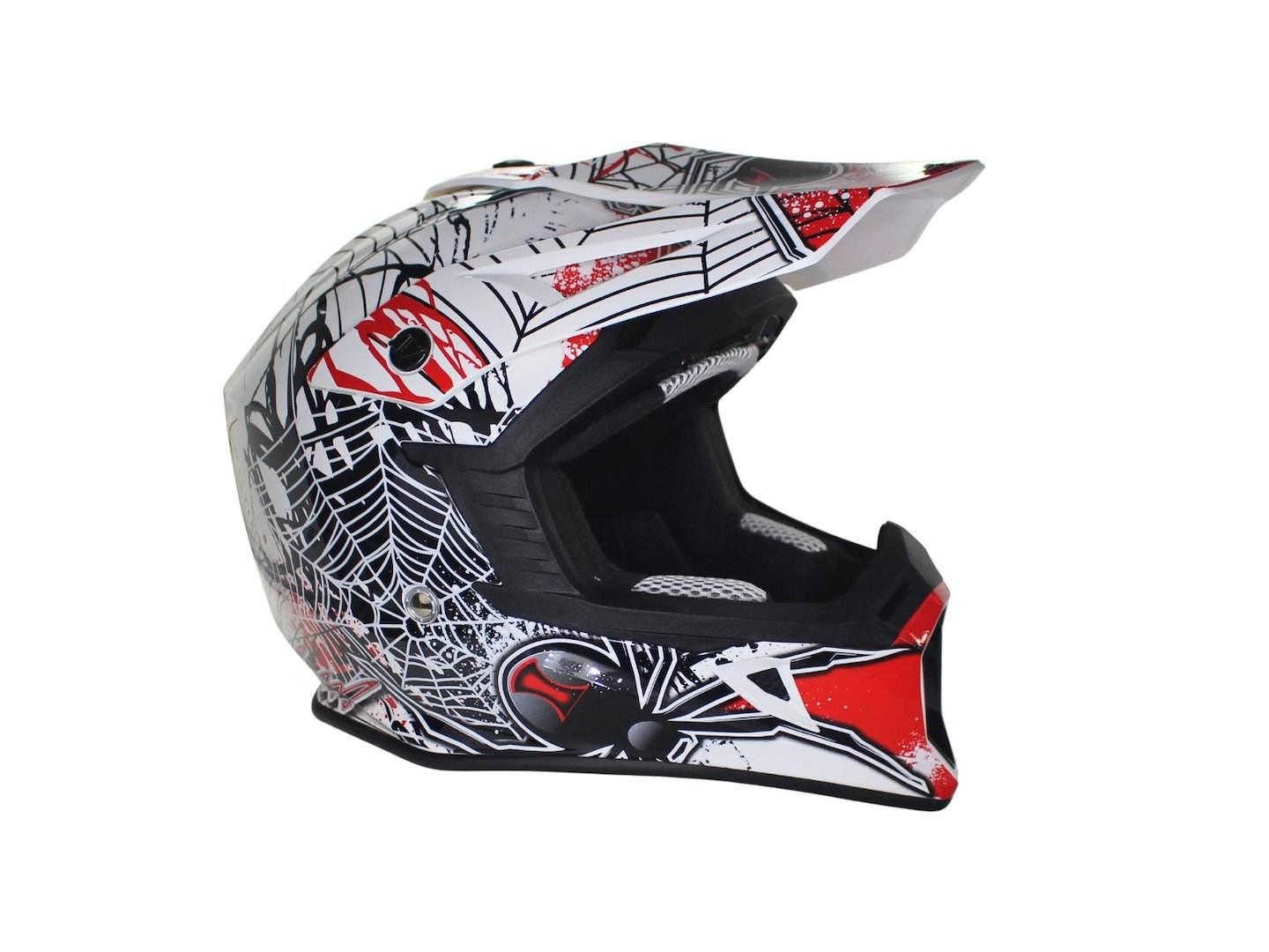 Kask Vcan H325 White Black Widow Red M - zdjęcie 3