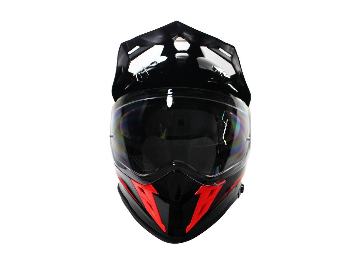 Kask Vcan H331 Black Dense Red M - zdjęcie 4