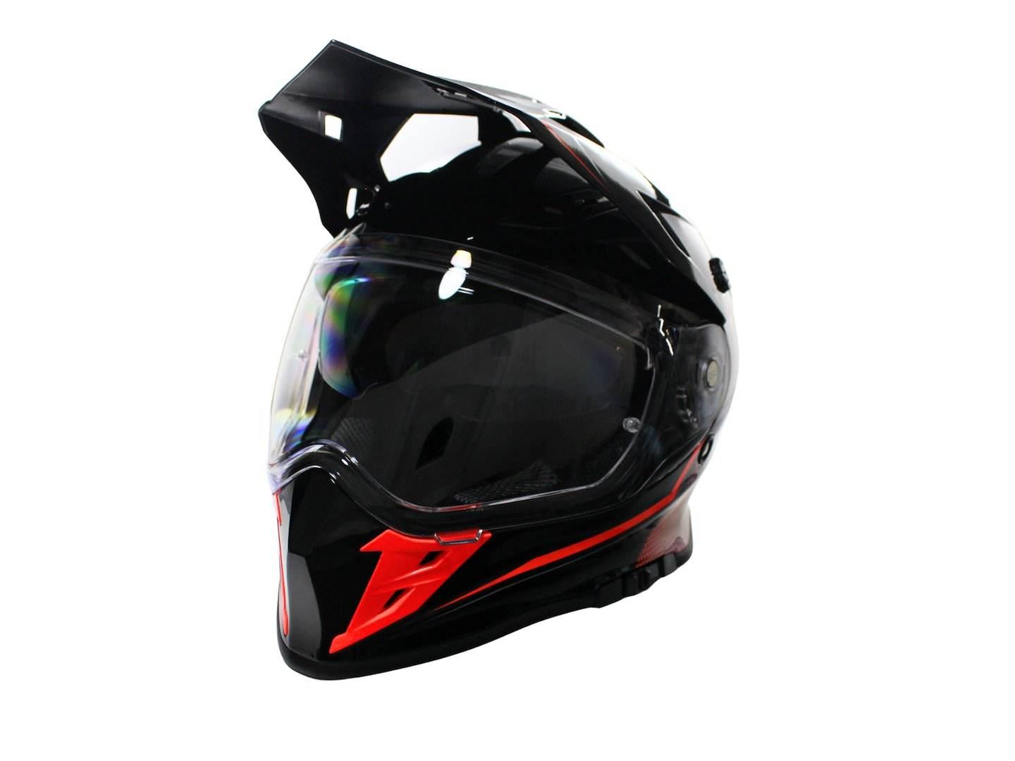 Kask Vcan H331 Black Dense Red Xxl - zdjęcie 2