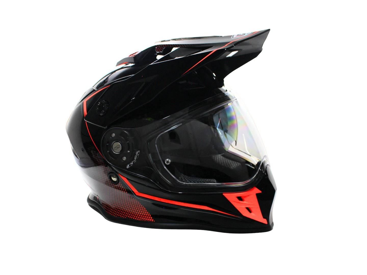 Kask Vcan H331 Black Dense Red Xxl - zdjęcie 5