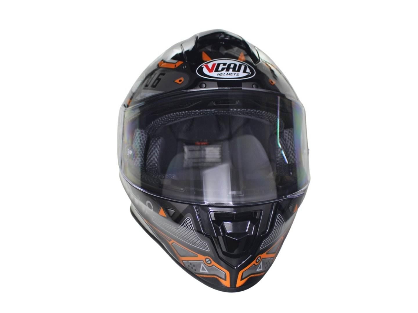 Kask Vcan H128 Black War Machine Gloss Xl - zdjęcie 2