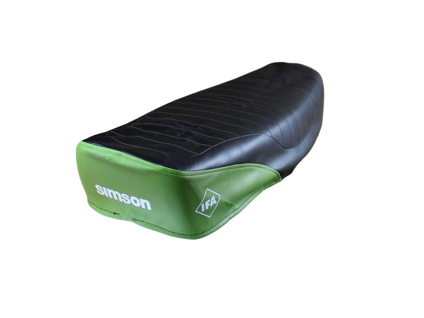 Pokrowiec Siedzenia Simson S51 Enduro Czarno-Zielony Hb - zdjęcie 2