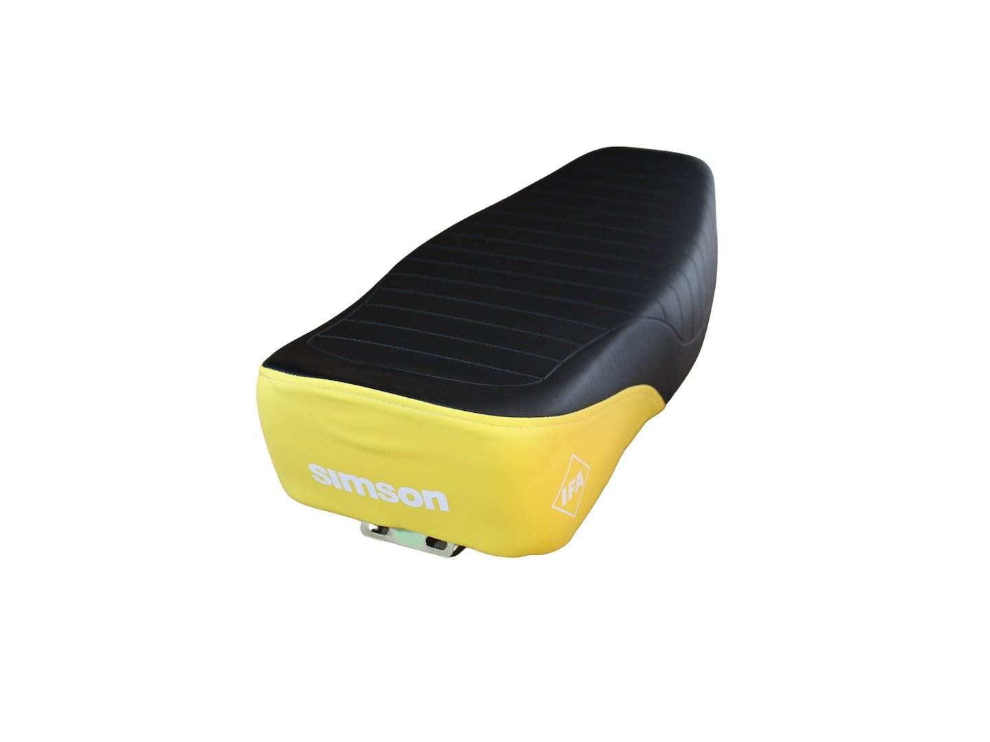 Siedzenie Simson S51 Enduro Pikowane Czarno-Zółte Hb - zdjęcie 3