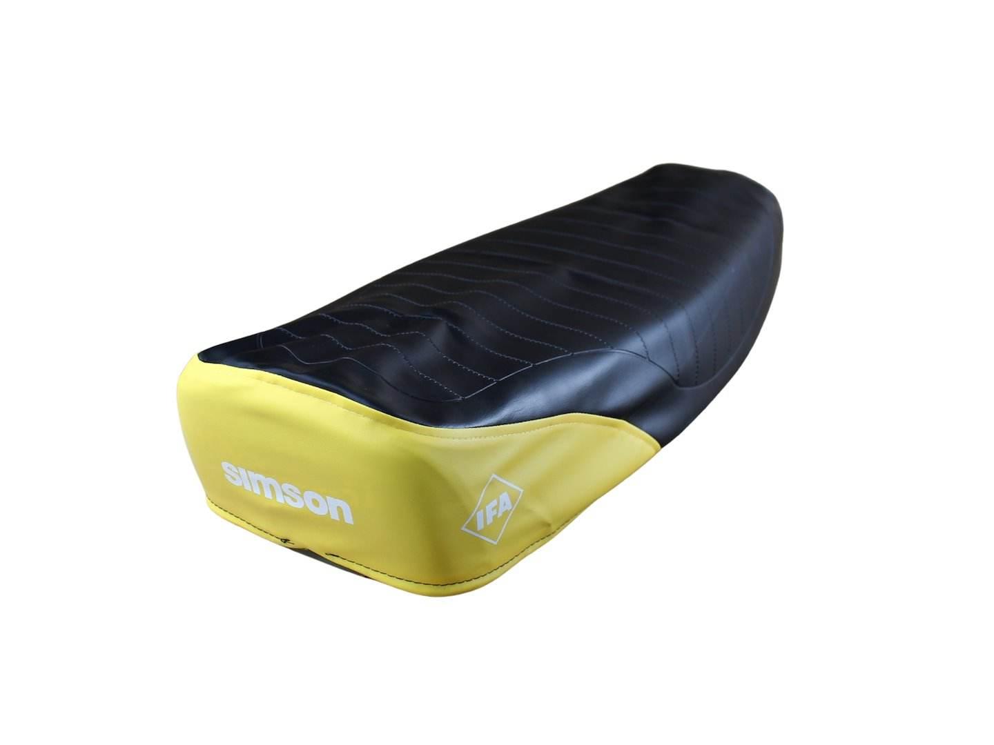 Pokrowiec Siedzenia Simson S51 Enduro Czarno-Żółty Hb - zdjęcie 2