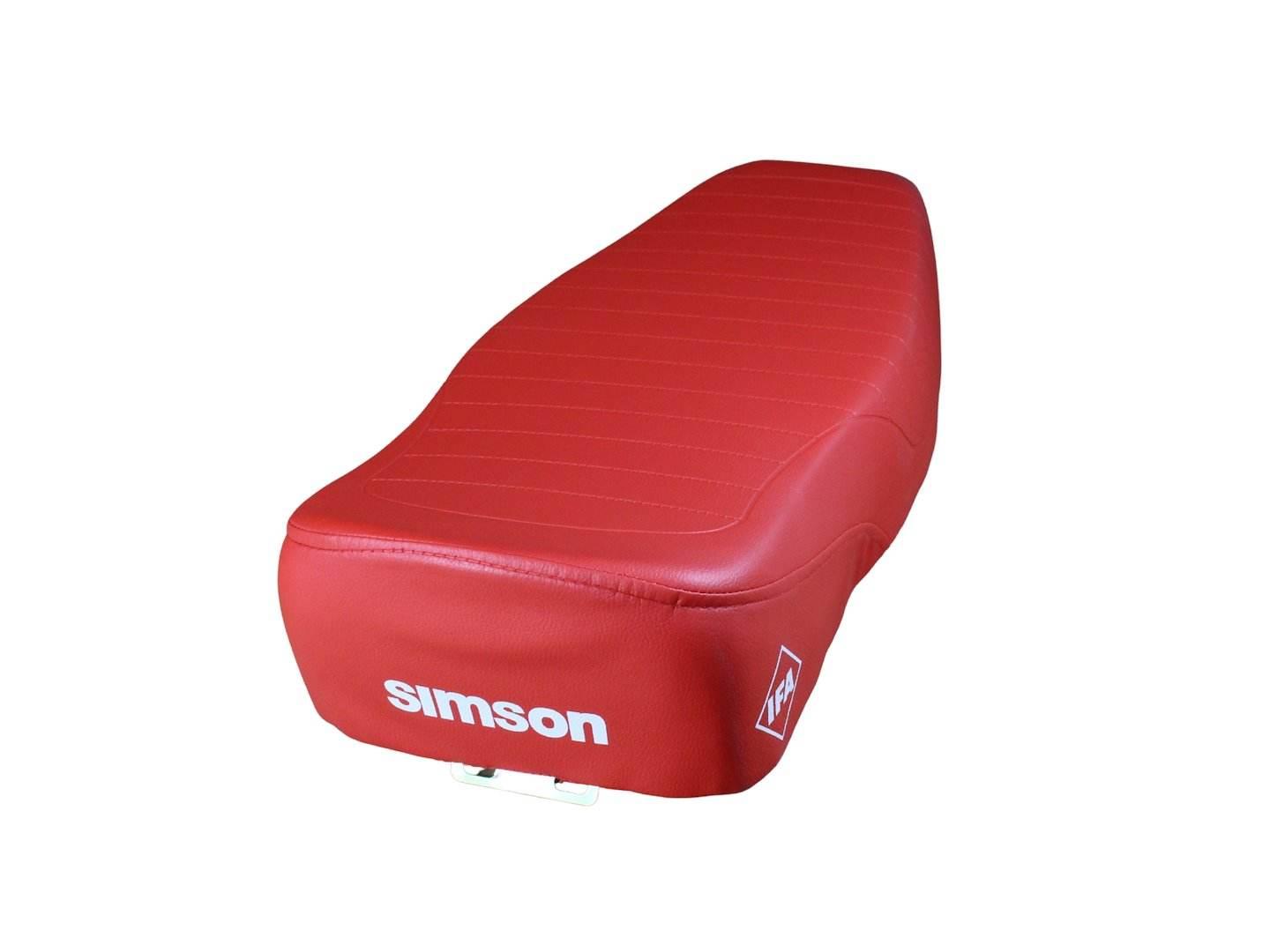 Siedzenie Simson S51 Enduro Pikowane Czerwone Hb - zdjęcie 3