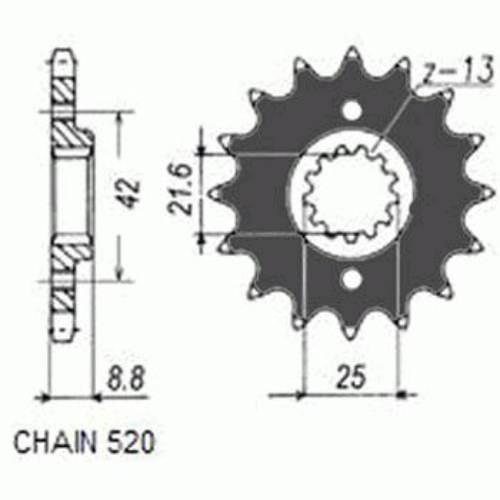 Zebatka napedowa sunstar sunf333-17