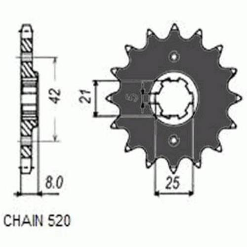 Zebatka napedowa sunstar sunf316-15