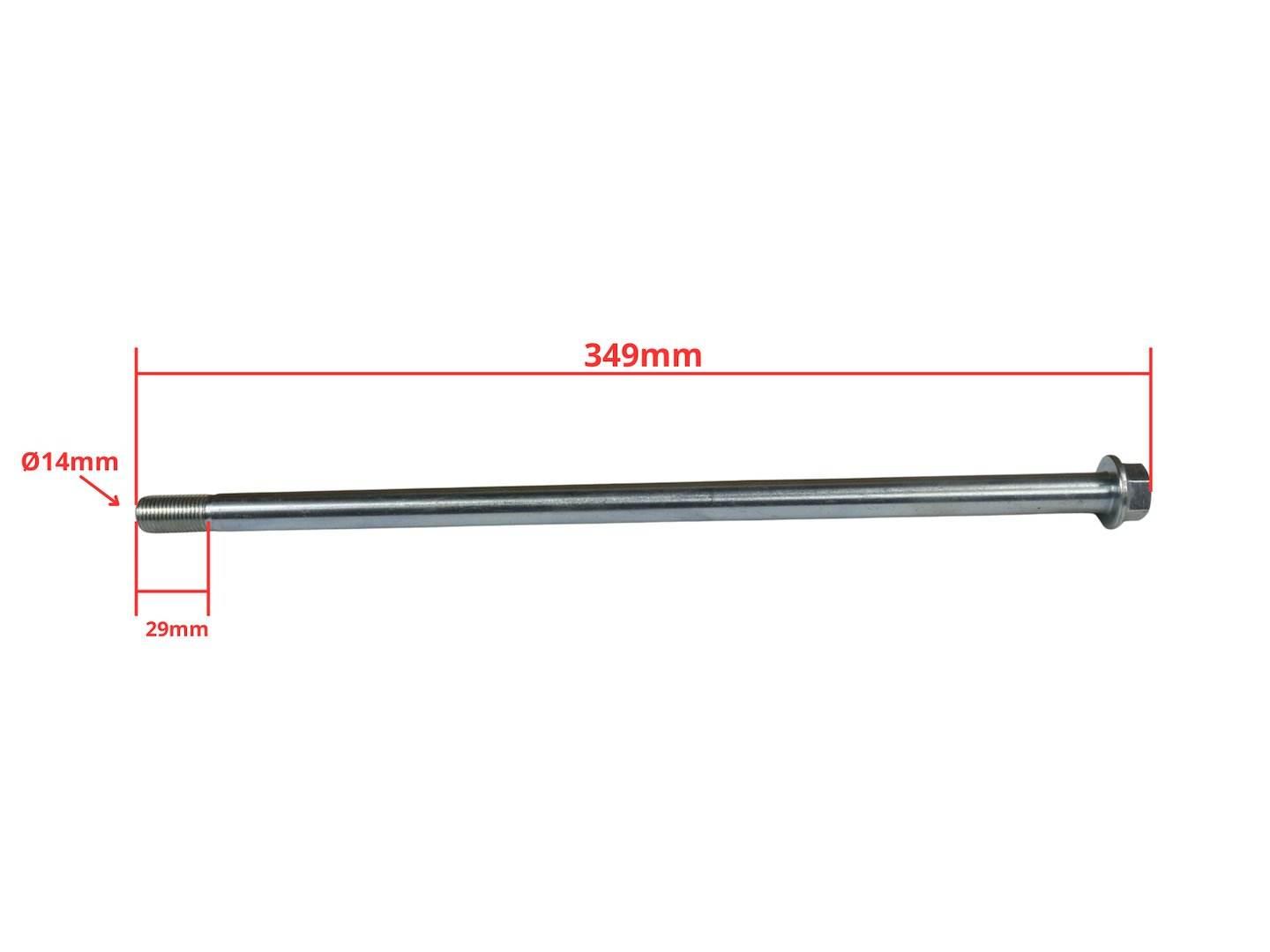 Ośka M14X335Mm Benzer Barton Street Zipp Gy6 - zdjęcie 2