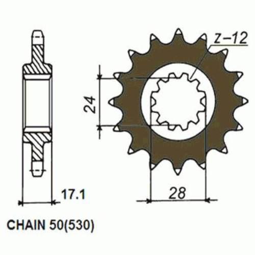 Zebatka napedowa sunstar sunf520-14 (wycofana z produkcji)