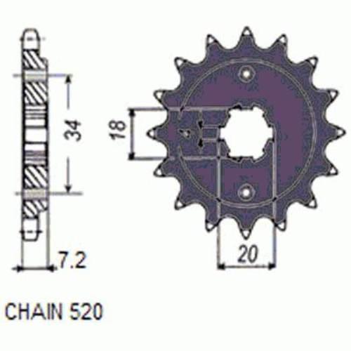Zebatka napedowa sunstar sunf390-14 (wycofana z produkcji)