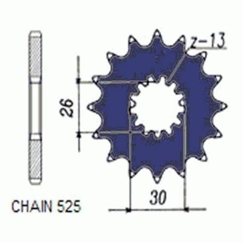 Zebatka napedowa sunstar sunf425-17
